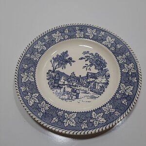 Stratwood Collection Shakespeare Country Blue Leaves Dinner Plate Vintage Plate